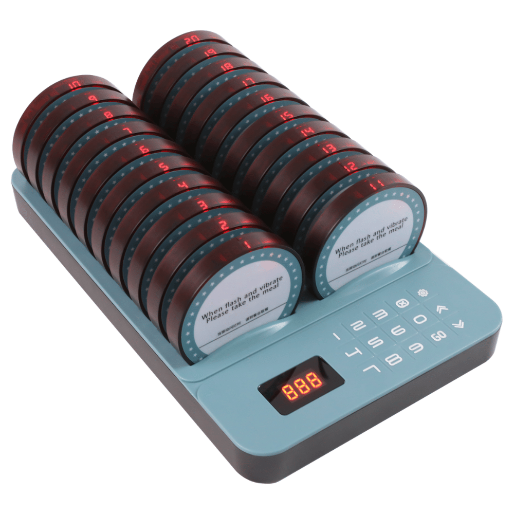 เครื่องเรียกคิวไร้สาย EASYPRINT QS-3220 จำนวน 20 เพจเจอร์ สีดำ_4